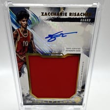 2024-25 Topps Inception Rookie Jumbo Relic Autographs Zaccharie Risacher #RJR-ZR