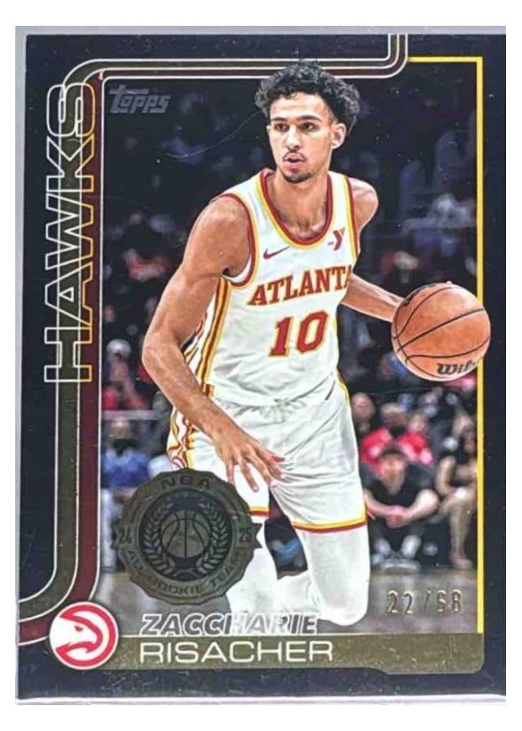 2025-26 Topps Base Set Zaccharie Risacher #62 card