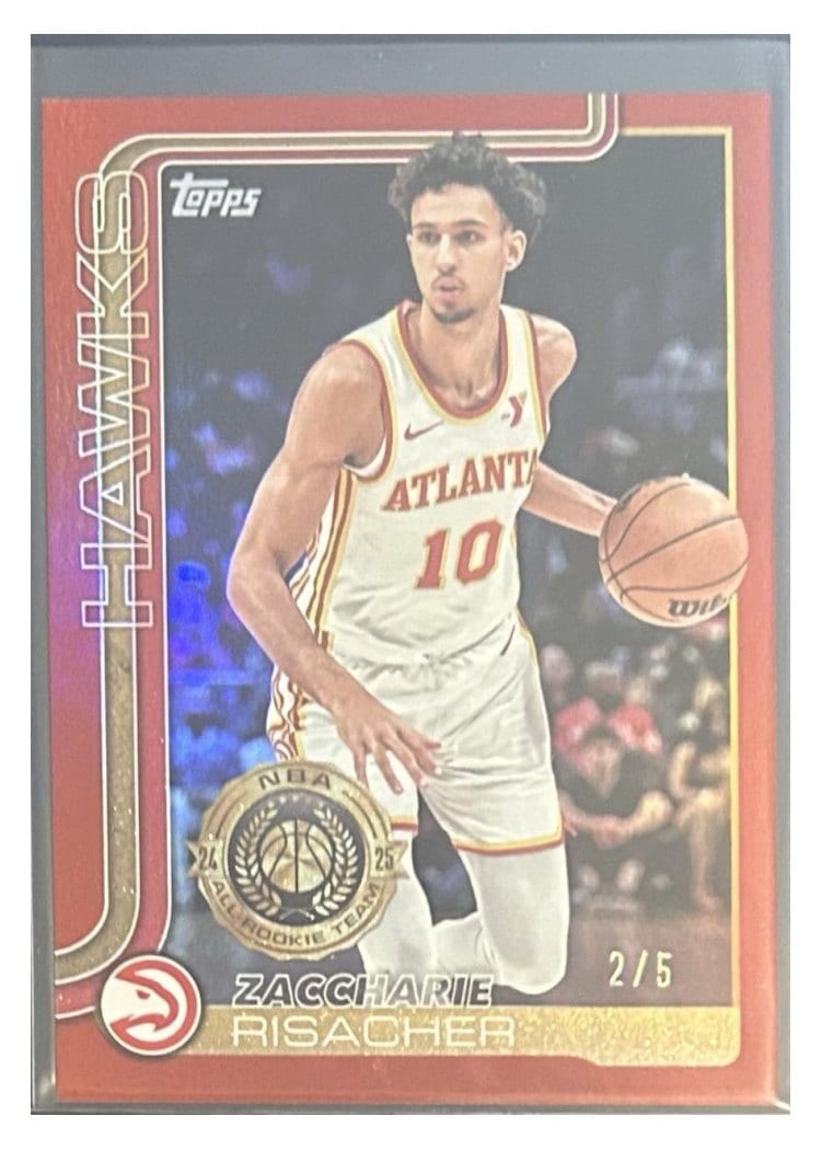 2025-26 Topps Base Set Zaccharie Risacher #62 card