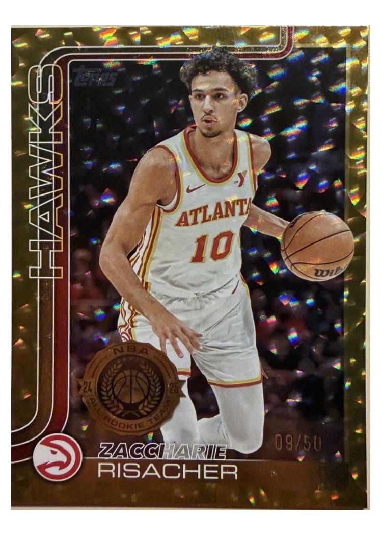 2025-26 Topps Base Set Zaccharie Risacher #62 card