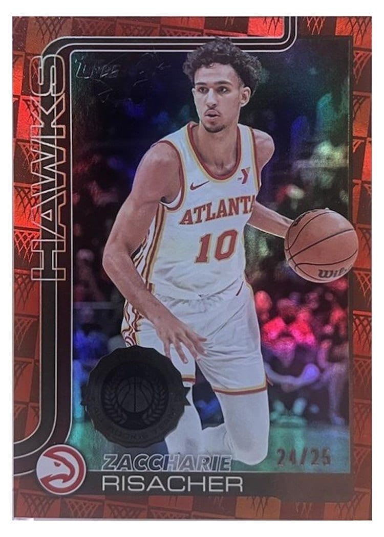 2025-26 Topps Base Set Zaccharie Risacher #62 card