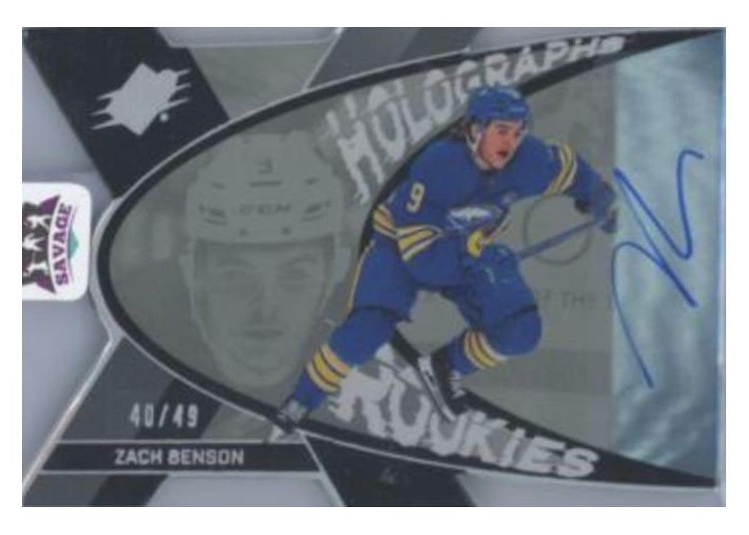 2023-24 SPx Autograph Holograph Rookies Zach Benson #HGR-ZB card