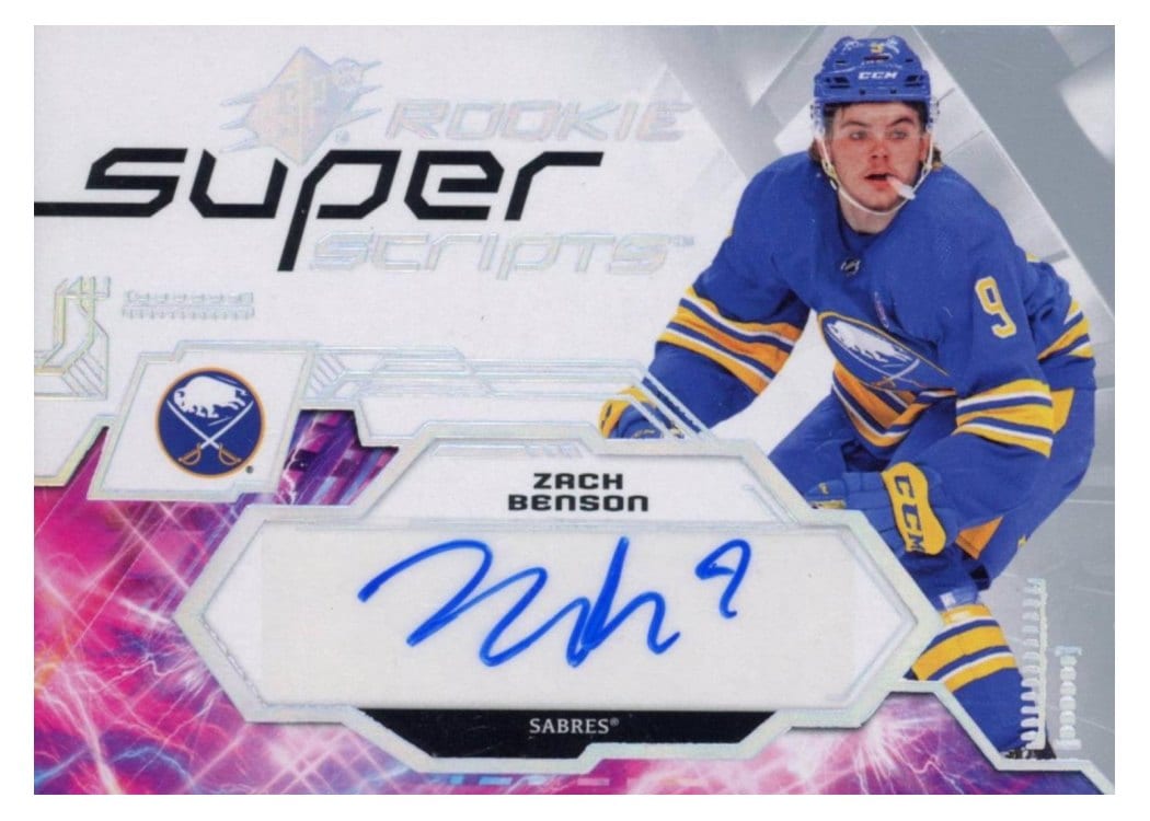 2023-24 SPx Rookie Superscripts Zach Benson #SSR-ZB card