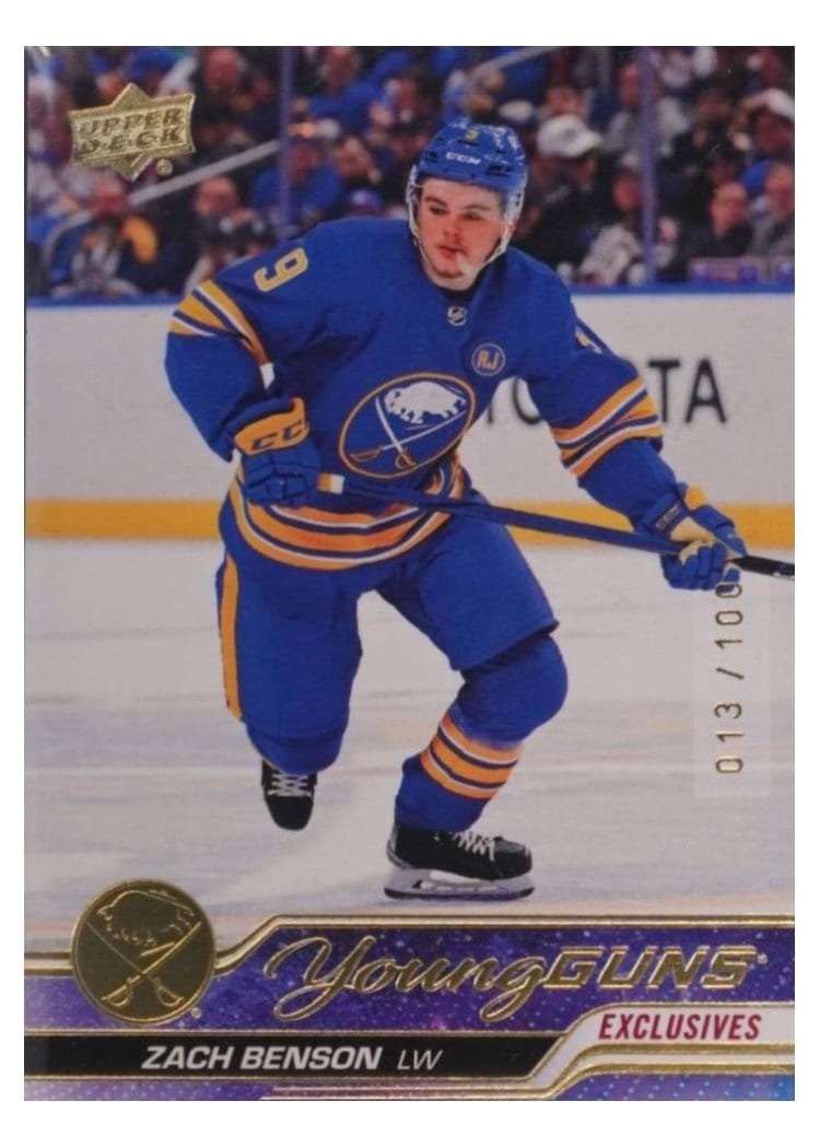 2023-24 Upper Deck Base Set Zach Benson #474 card