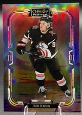 2025-26 O-Pee-Chee Platinum Base Set Zach Benson #16 card