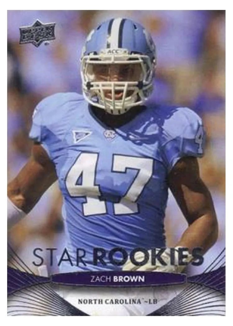 2012 Upper Deck Zach Brown #55 card