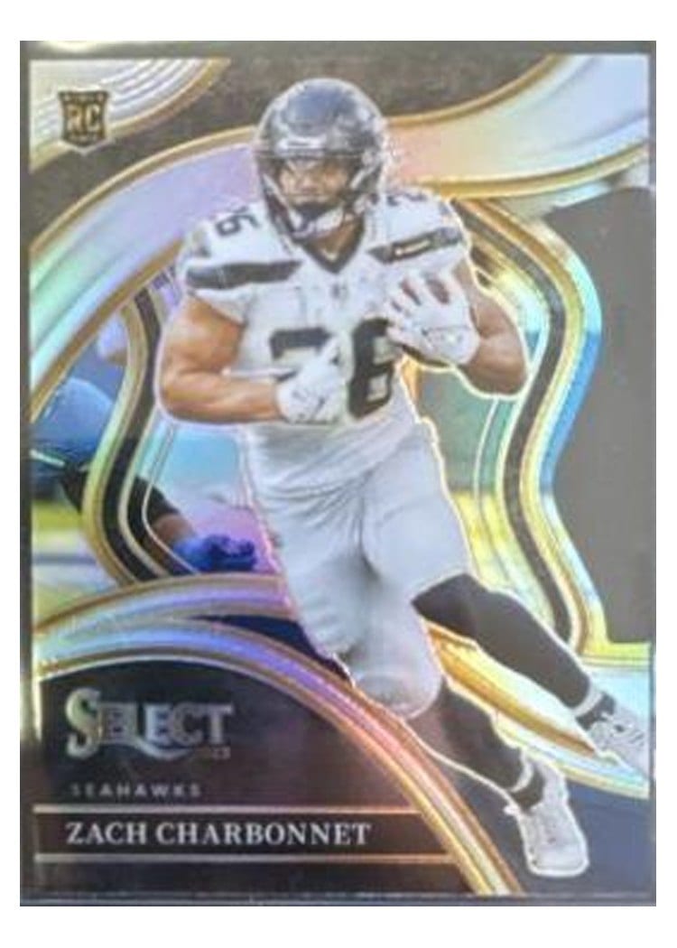 2023 Panini Select Base Set Zach Charbonnet #202 card
