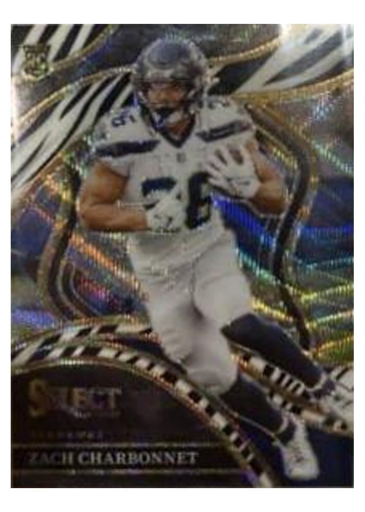 2023 Panini Select Base Set Zach Charbonnet #202 card