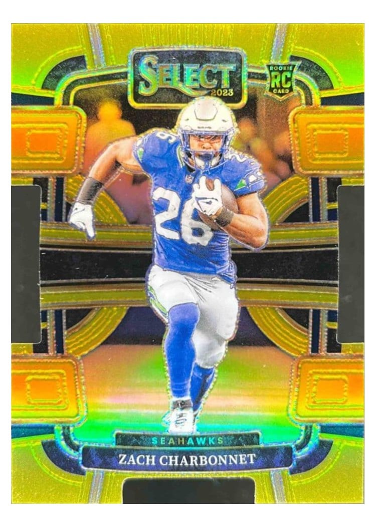 2023 Panini Select Base Set Zach Charbonnet #202 card