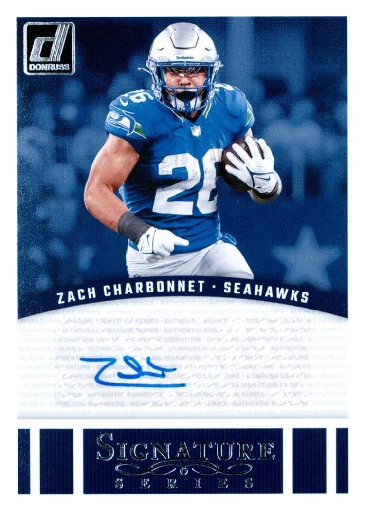 2024 Donruss Signature Series Zach Charbonnet #SSE-ZCH card