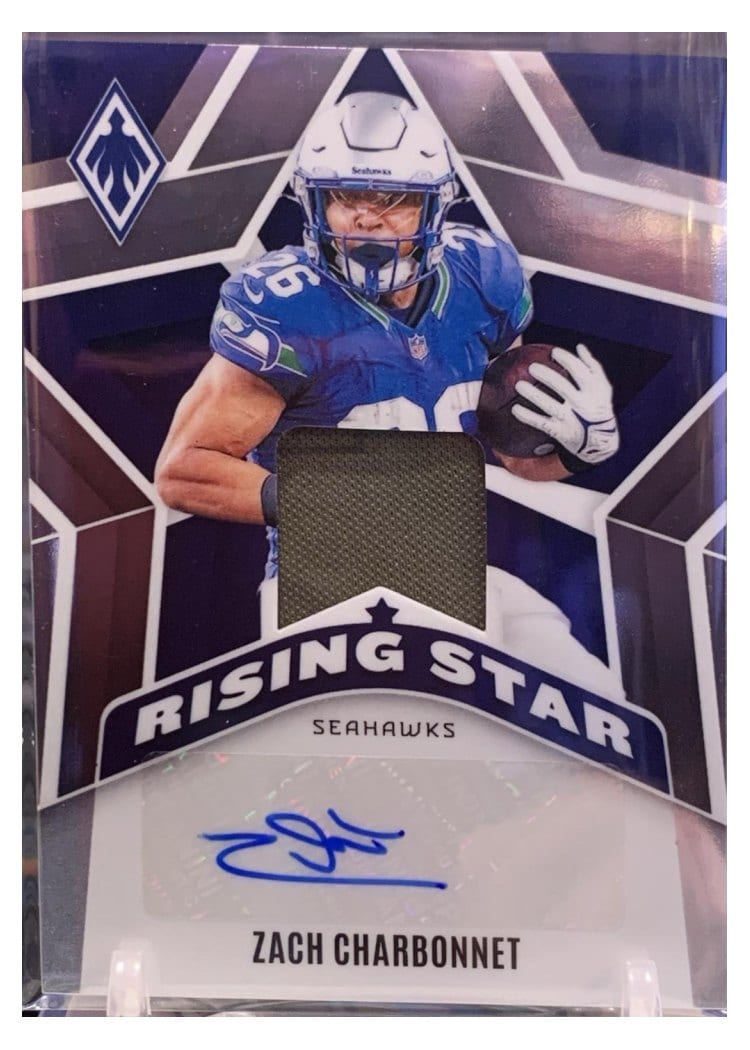 2024 Panini Phoenix Rising Star Autographs Jersey Zach Charbonnet #RSJA-ZCT card