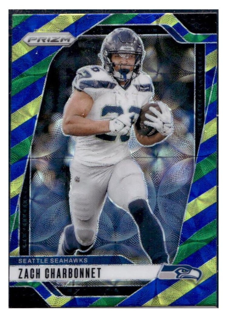 2024 Panini Prizm Base Set Zach Charbonnet #264 card
