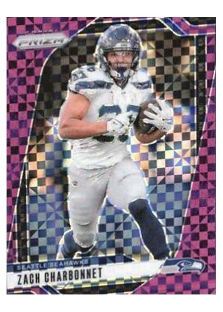 2024 Panini Prizm Base Set Zach Charbonnet Purple Power #264 card