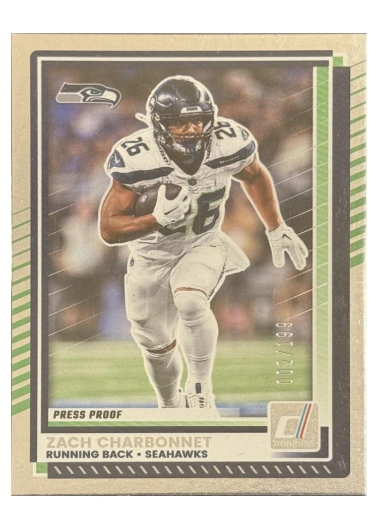 2025 Donruss Base Set Zach Charbonnet #89 card