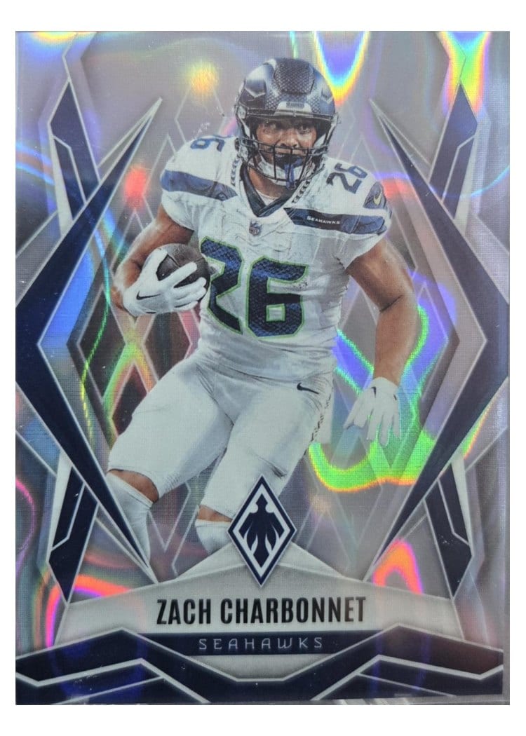 2025 Panini Phoenix Base Set Zach Charbonnet Silver Lava #109 card