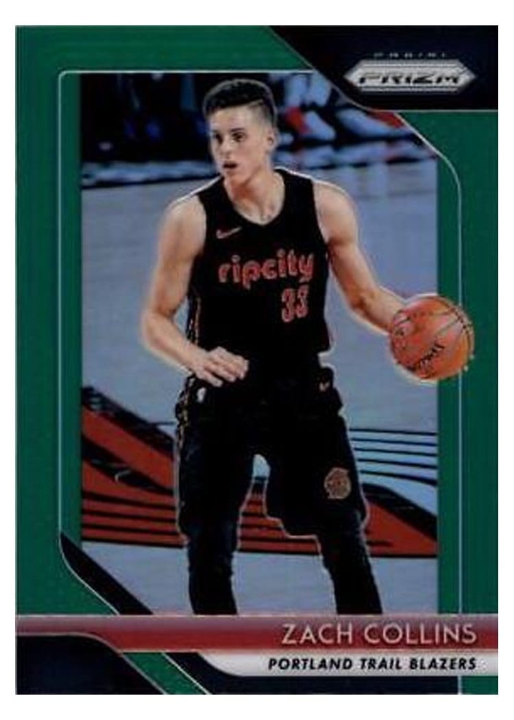 2018-19 Panini Prizm Base Set Zach Collins #141 card