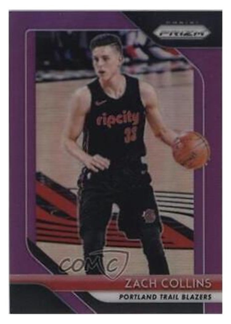 2018-19 Panini Prizm Base Set Zach Collins #141 card