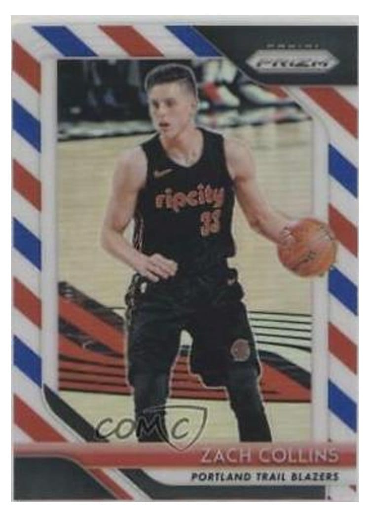 2018-19 Panini Prizm Base Set Zach Collins #141 card