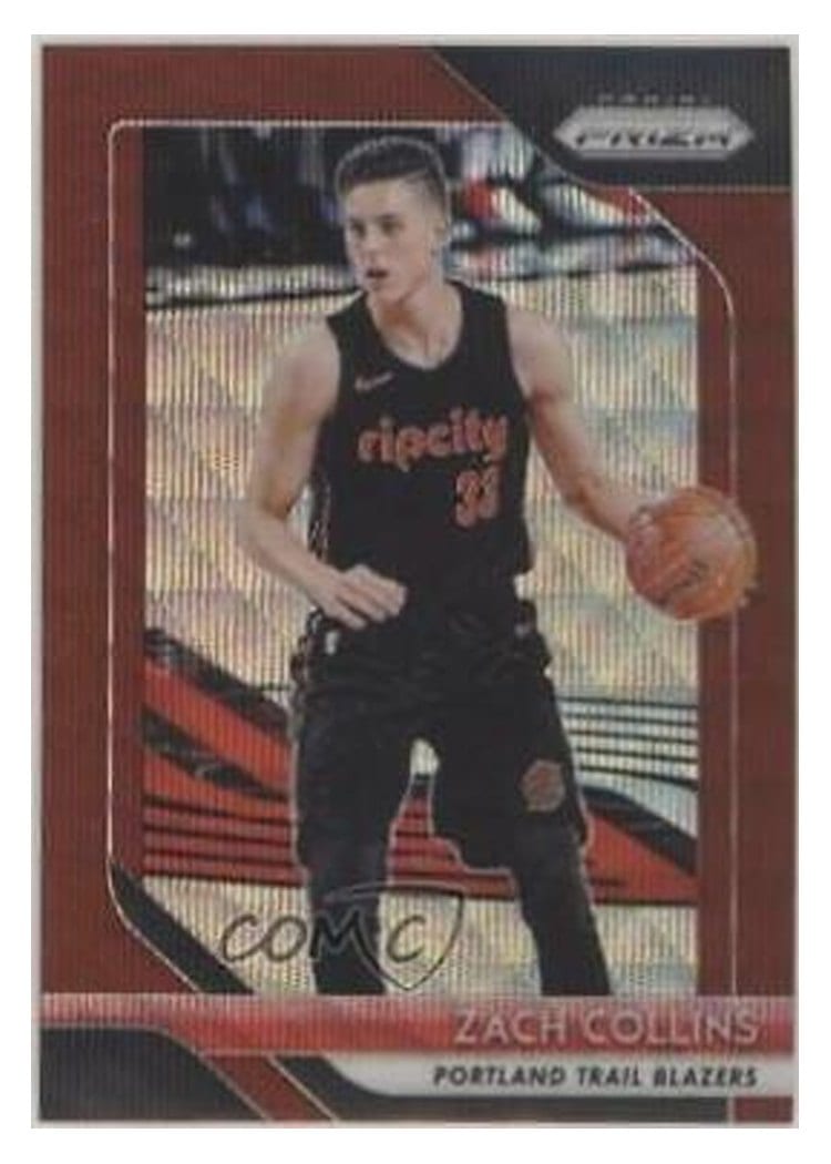 2018-19 Panini Prizm Base Set Zach Collins #141 card