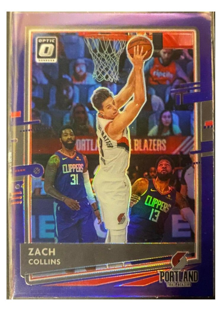 2020-21 Donruss Optic Base Set Zach Collins #124 card