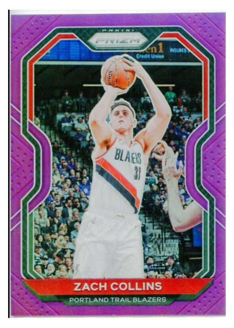2020-21 Panini Prizm Base Set Zach Collins #6 card
