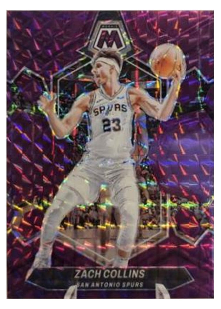 2023-24 Panini Mosaic Base Set Zach Collins Purple #97 card
