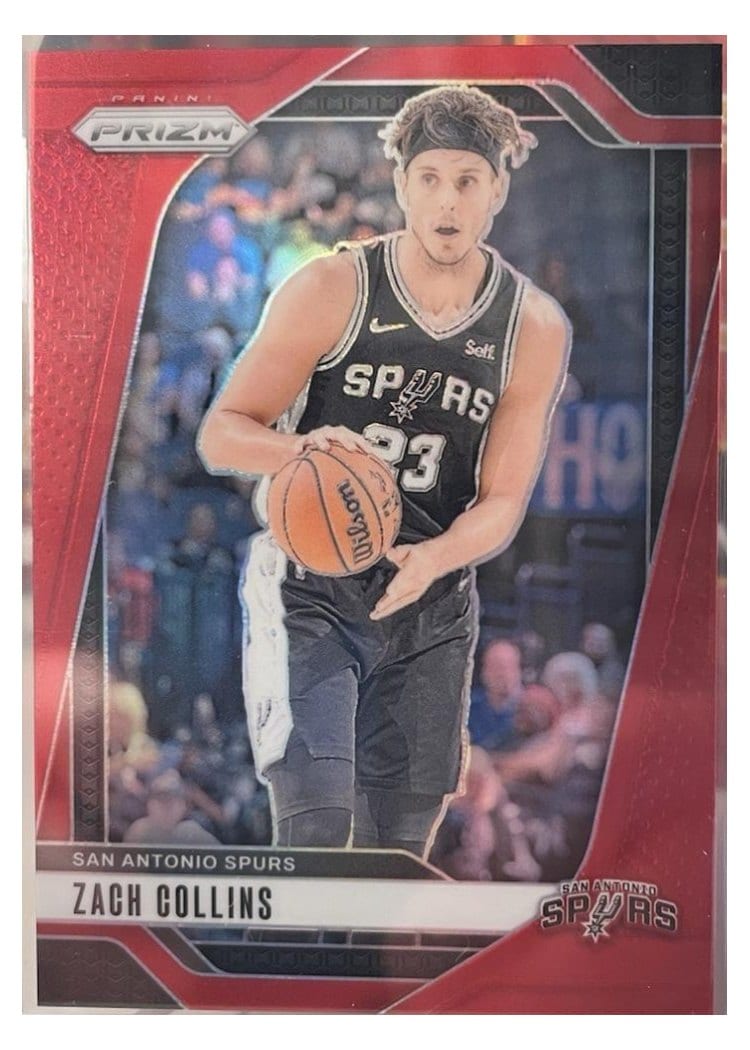 2024-25 Panini Prizm Base Set Zach Collins Red #197 card