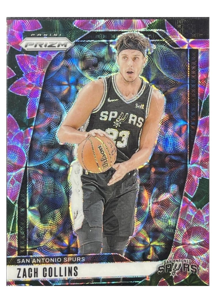 2024-25 Panini Prizm Base Set Zach Collins Lotus Flower #197 card