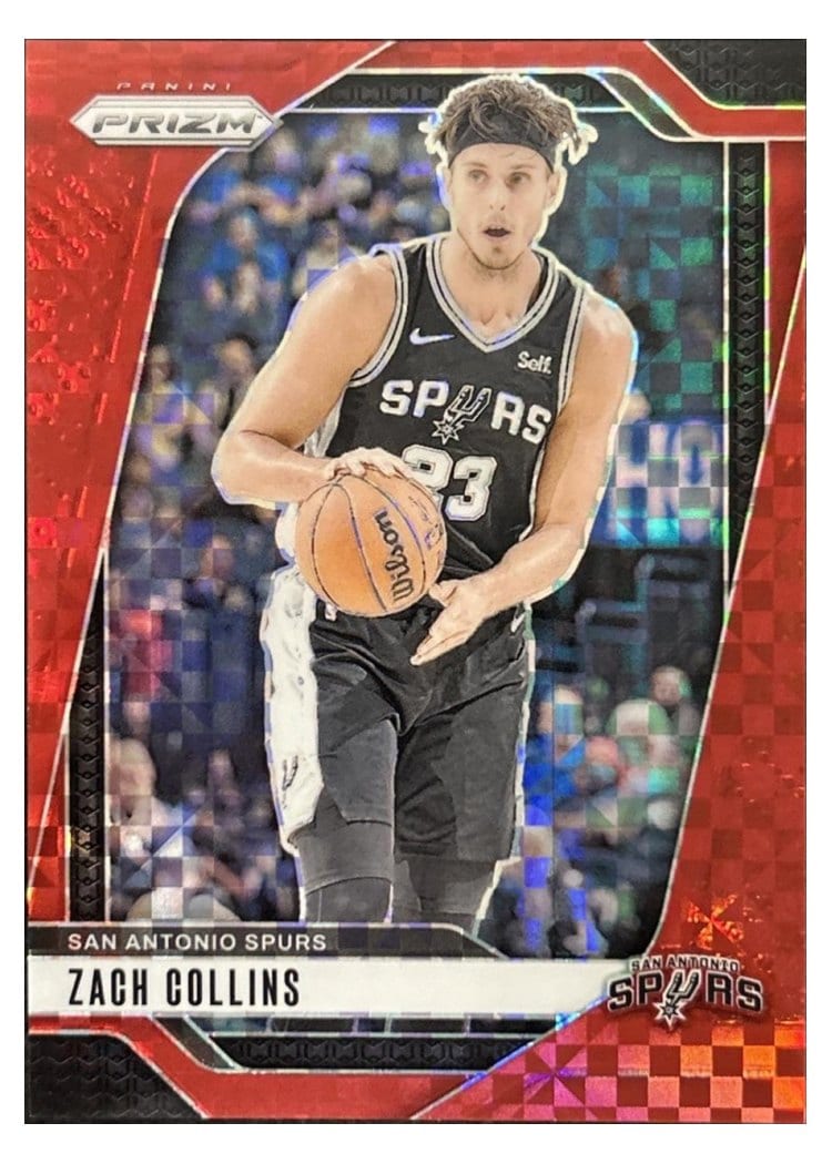 2024-25 Panini Prizm Base Set Zach Collins Red Power #197 card