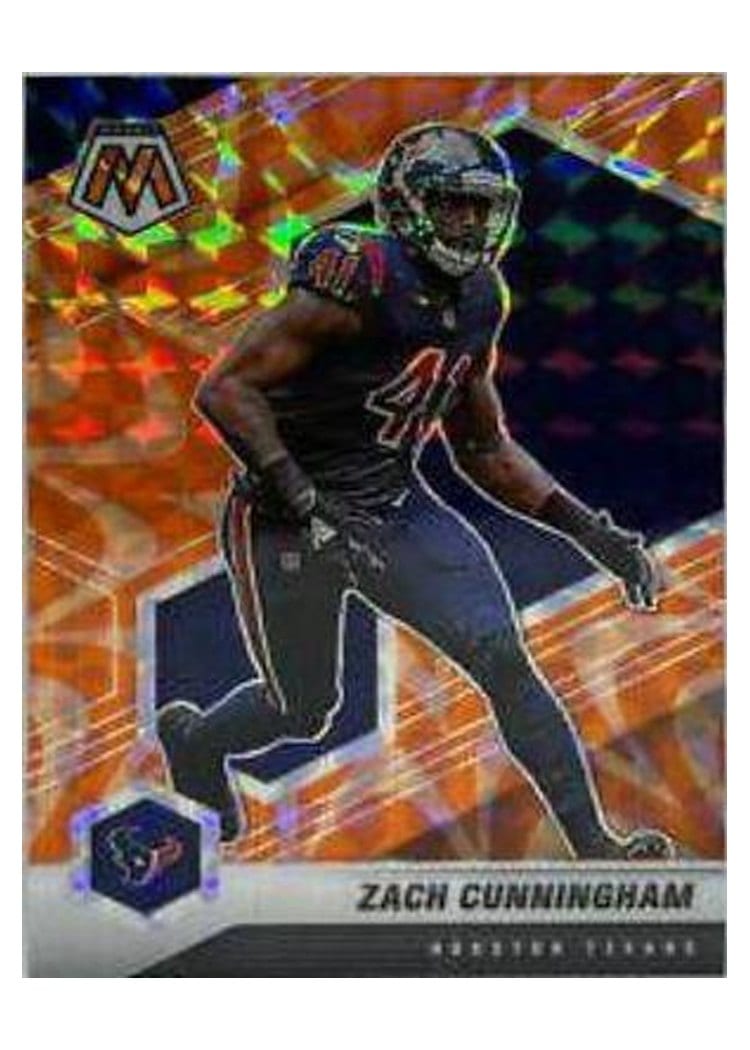 2021 Panini Mosaic Base Set Zach Cunningham Reactive Orange Mosaic #87 card