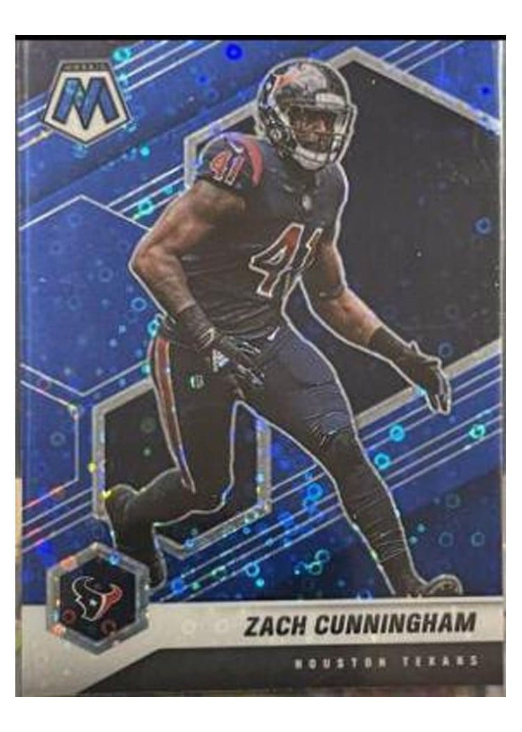 2021 Panini Mosaic Base Set Zach Cunningham Blue Mosaic #87 card