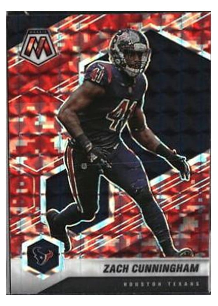 2021 Panini Mosaic Base Set Zach Cunningham Camo Red Mosaic #87 card