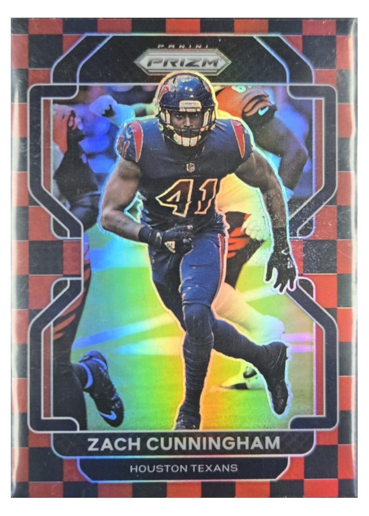 2021 Panini Prizm Base Set Zach Cunningham Black and Red Checker Prizm #38 card