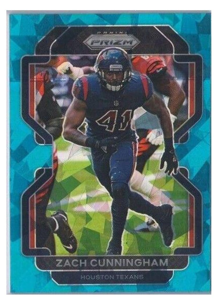 2021 Panini Prizm Base Set Zach Cunningham Blue Ice Prizm #38 card