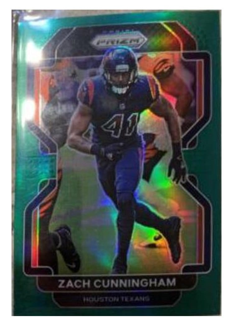 2021 Panini Prizm Base Set Zach Cunningham Green Shimmer #38 card