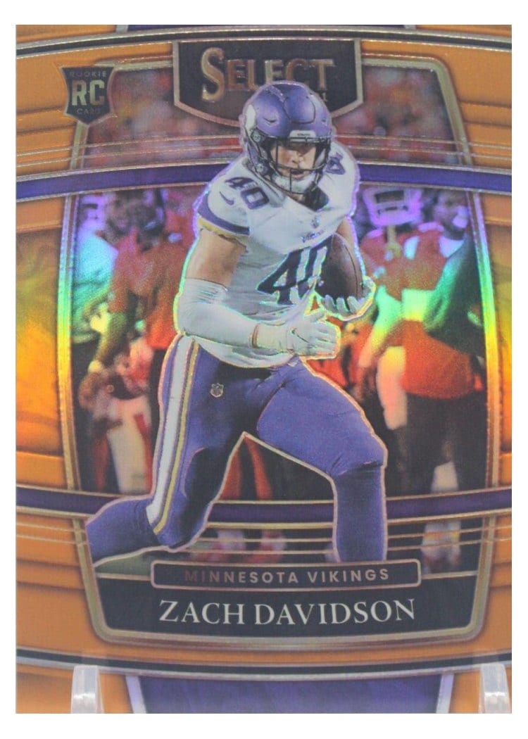 2021 Panini Select Base Set Zach Davidson Orange #95 card