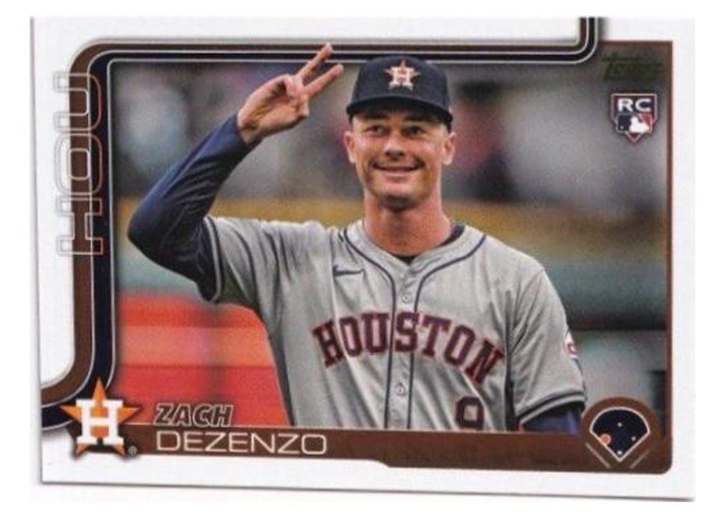 2025 Topps Base Set Zach Dezenzo Golden Mirror Image Variation #89 card