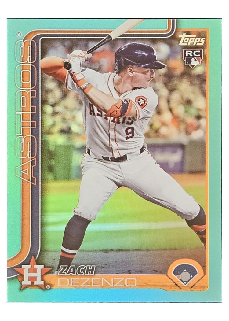 2025 Topps Base Set Zach Dezenzo Aqua Foil #89 card