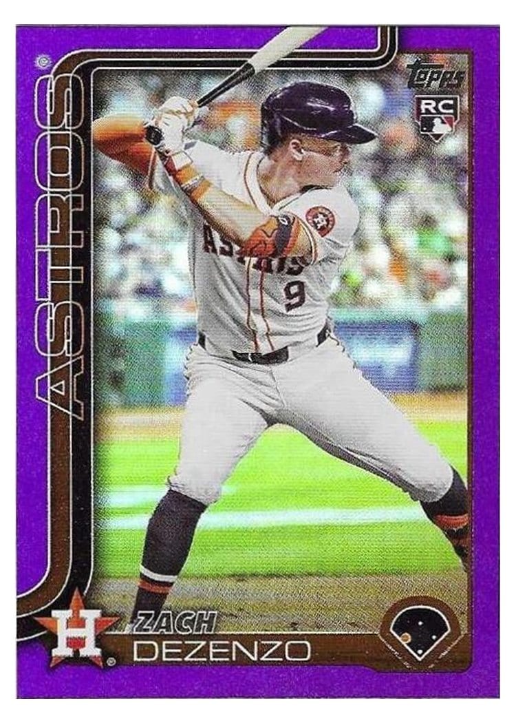 2025 Topps Base Set Zach Dezenzo Purple Foil #89 card