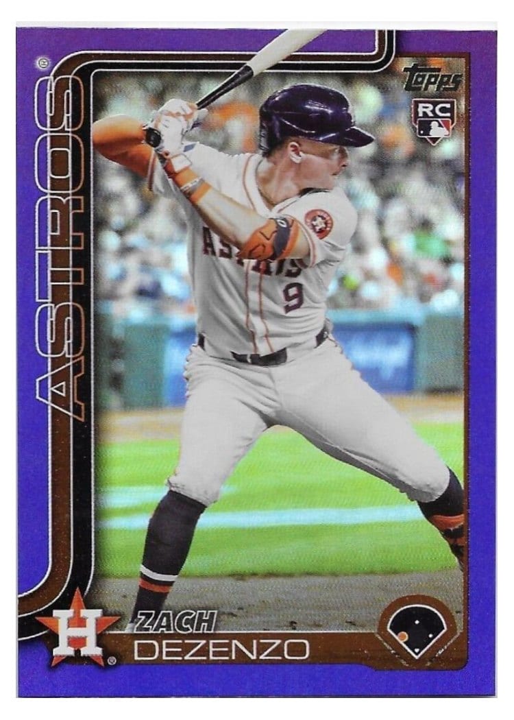 2025 Topps Base Set Zach Dezenzo Purple Rainbow #89 card
