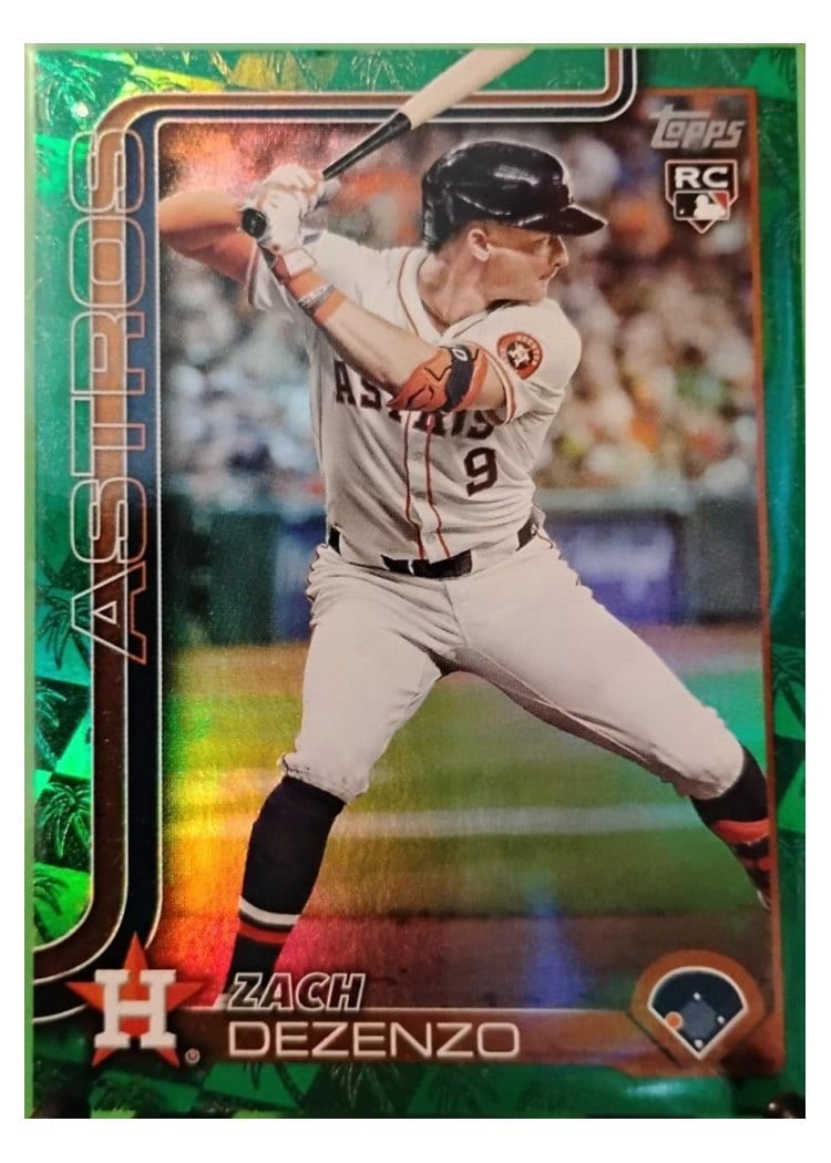 2025 Topps Base Set Zach Dezenzo Green Rainbow #89 card
