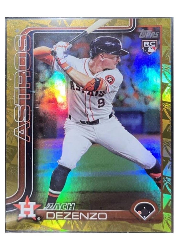 2025 Topps Base Set Zach Dezenzo Spring Training Gold #89 card