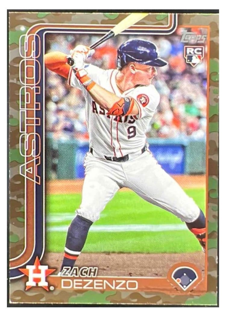 2025 Topps Base Set Zach Dezenzo Memorial Day Camo #89 card