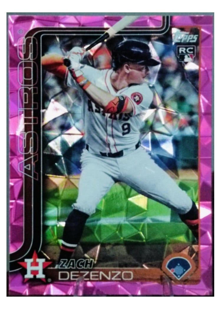 2025 Topps Base Set Zach Dezenzo Pink Diamante Foil #89 card