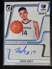 2024-25 Donruss Next Day Autographs Zach Edey #NDA-ZEM card