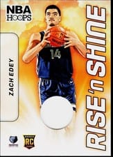 2024-25 Hoops Rise 'n Shine Memorabilia Zach Edey #RSM-ZEG card