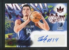 2024-25 Panini Court Kings Fresh Paint Autographs Zach Edey #FP-EDY card