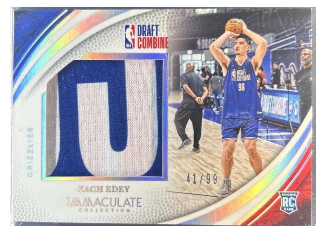 2024-25 Panini Immaculate Collection Draft Combine Memorabilia Set Zach Edey #23 card