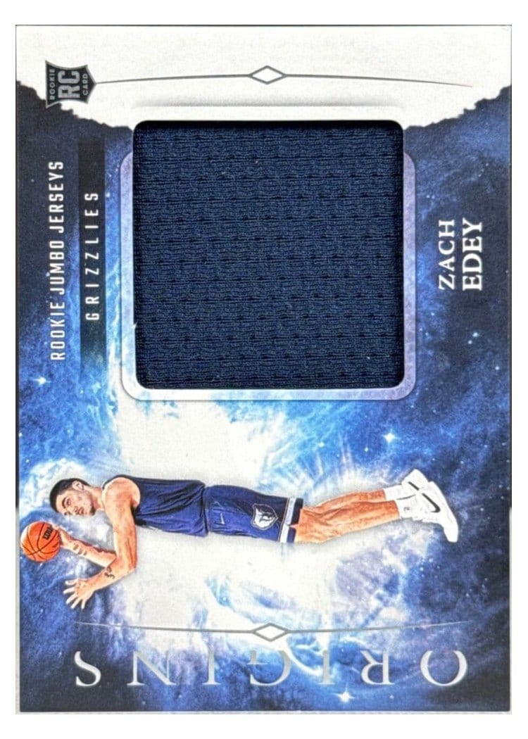 2024-25 Panini Origins Rookie Jumbo Jerseys Set Zach Edey #RJJ-ZED card