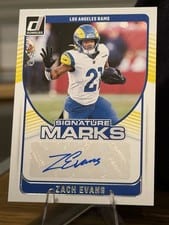 2024 Donruss Signature Marks Zach Evans #SMA-ZEV card